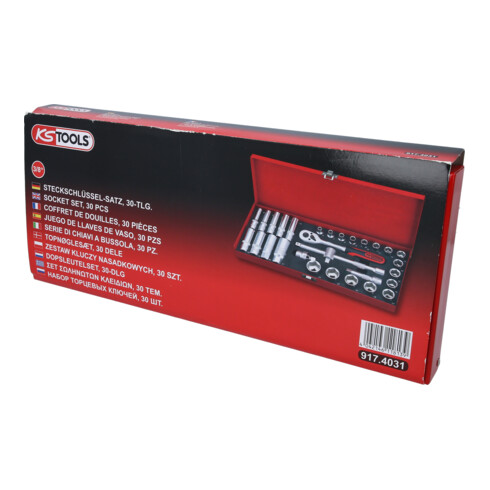 KS Tools 3/8" dopsleutelset, 30 stuks