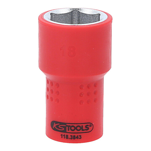 KS Tools 3/8" Douille isolée, 18mm