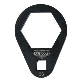 KS Tools 3/8" Einsteck-Ringschlüssel, extra flach, 36 mm