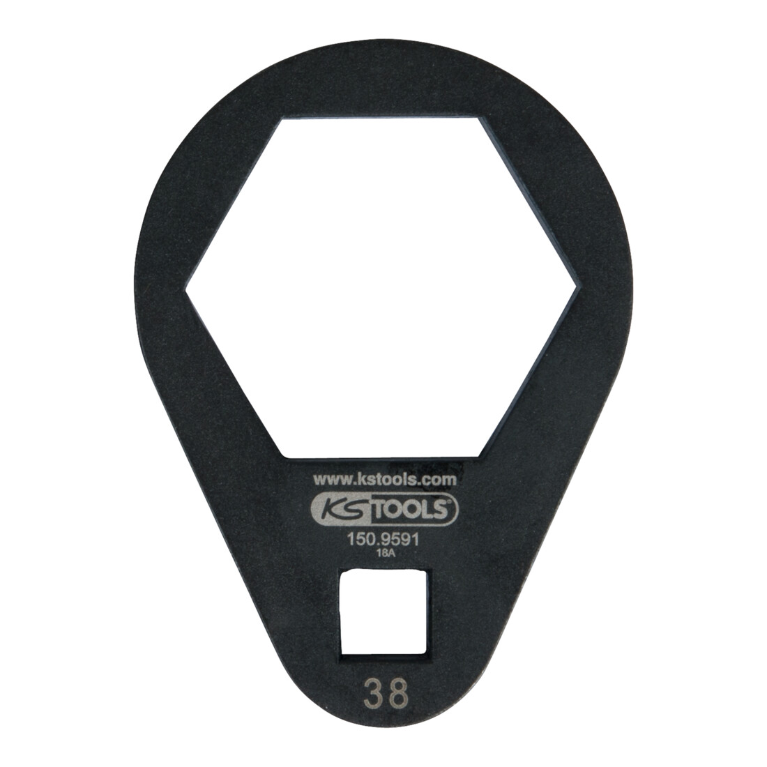 KS Tools 3/8" Einsteck-Ringschlüssel, extra flach, 38 mm
