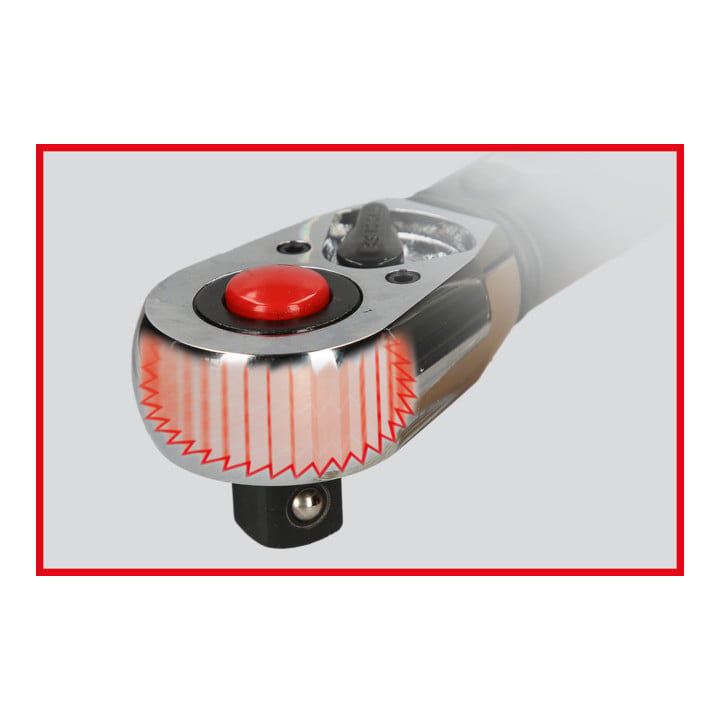 KS Tools 3/8" ERGOTORQUE®precision Ratschen-Drehmomentschlüssel, 10-50Nm