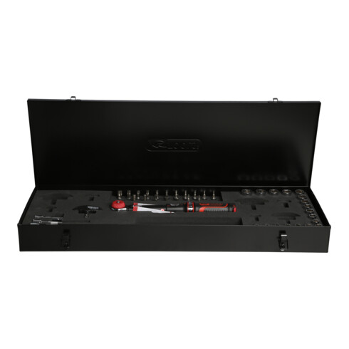 KS Tools 3/8" ERGOTORQUEprecisie ratel momentsleutelset draaiknop, 5-50Nm, 44-delig.