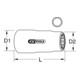 KS Tools 3/8" geïsoleerde bus, 17mm