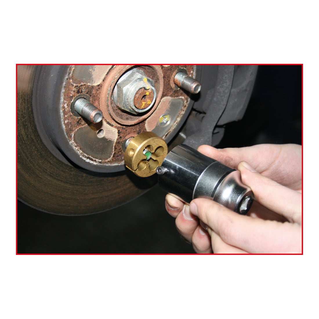 KS Tools 3/8" Gewindeschneid-Satz für Radmuttern- und Schrauben, 11-teilig