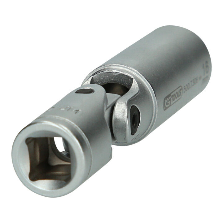 KS Tools 3/8" Glühkerzen-Gelenknüsse, kurz, 75mm, 16mm