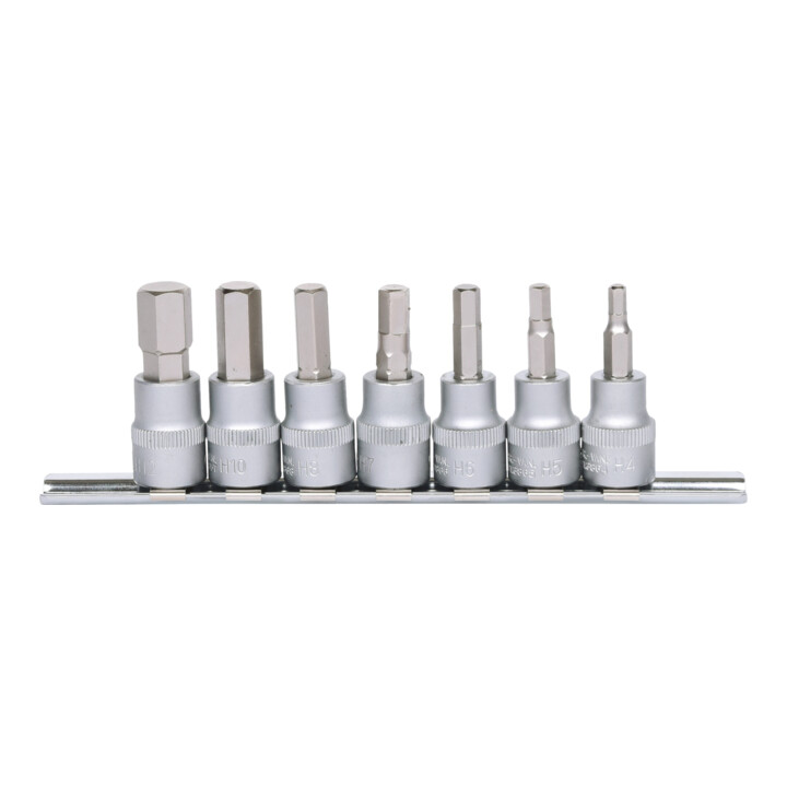 KS Tools 3/8" inbusbitset, 7 stuks