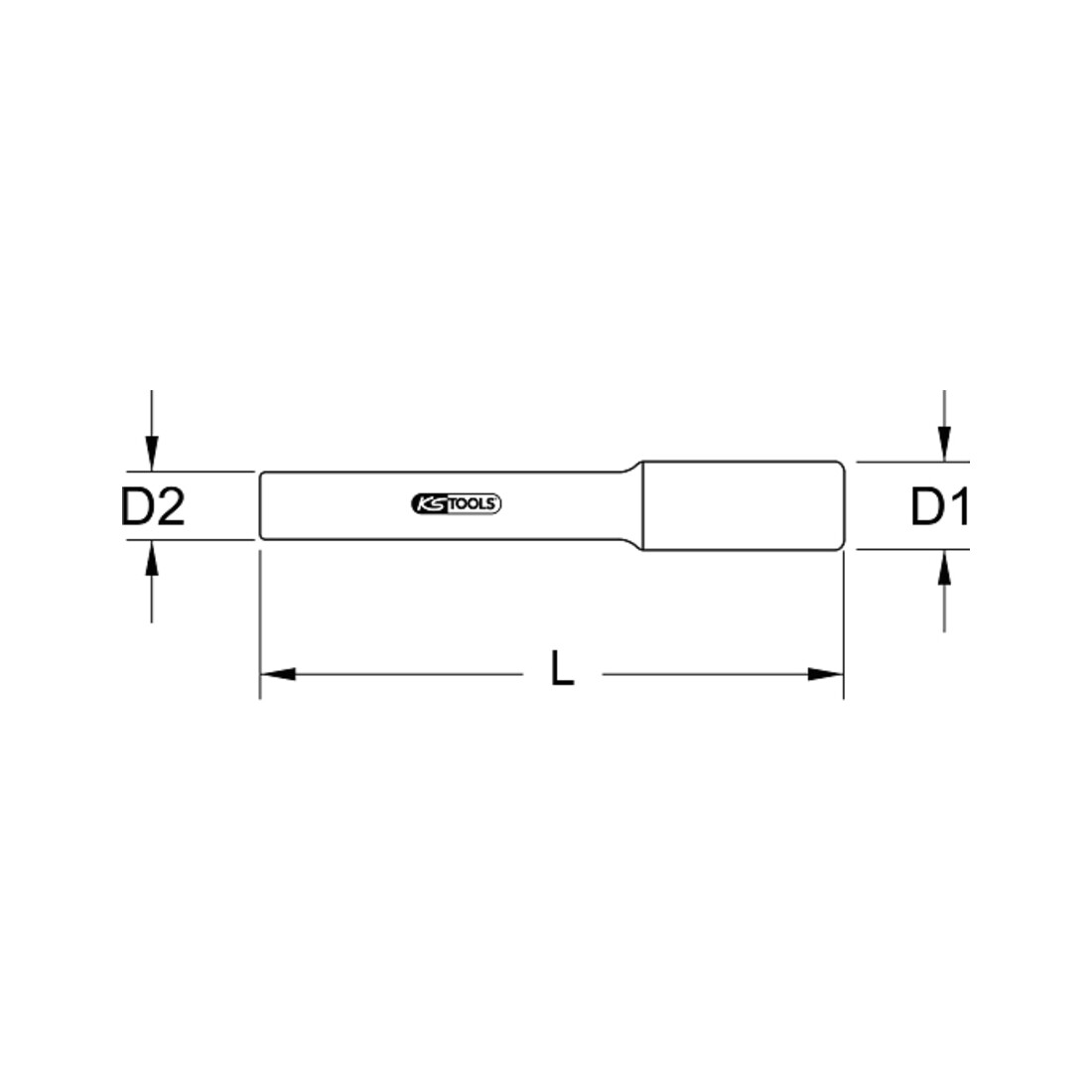 KS Tools 3/8" Isolierter Bithalter