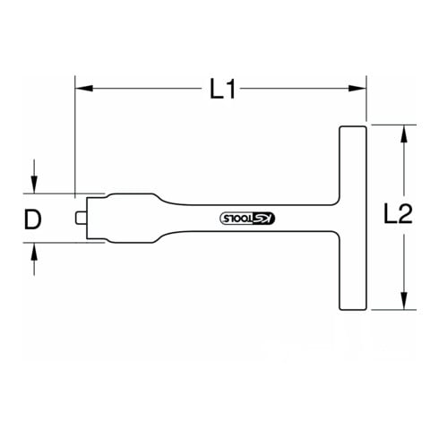 KS Tools 3/8" Isolierter T-Griff-Drehmomentbegrenzer