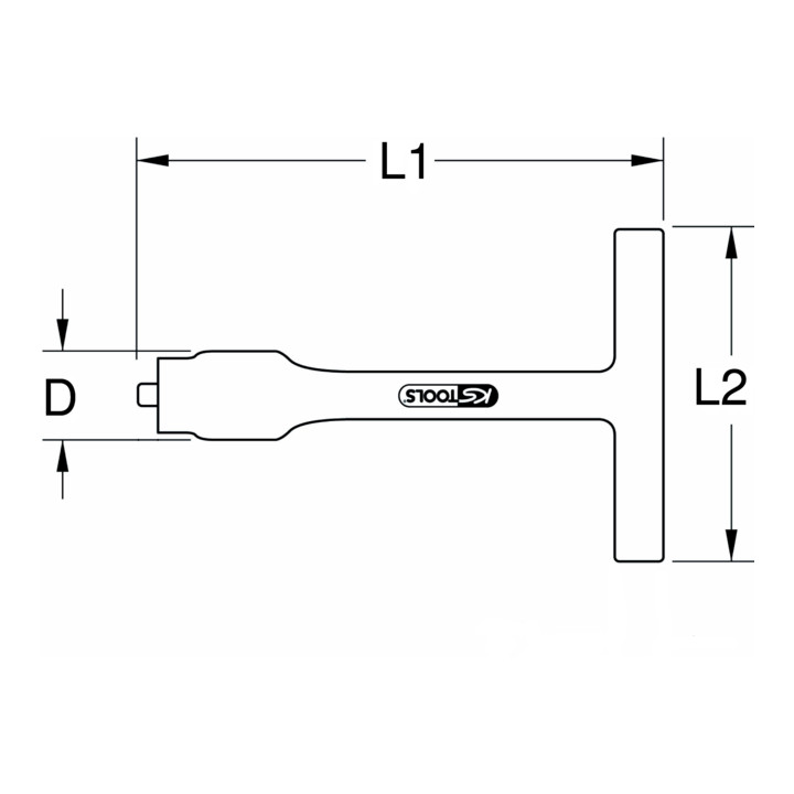 KS Tools 3/8" Isolierter T-Griff-Drehmomentbegrenzer, 18Nm