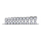 KS Tools 3/8" Jeu de douilles 6 pans articulées, longues, 10 pcs. 10-19 mm