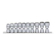 KS Tools 3/8" Jeu de douilles 6 pans articulées, longues, 10 pcs. 10-19 mm-3