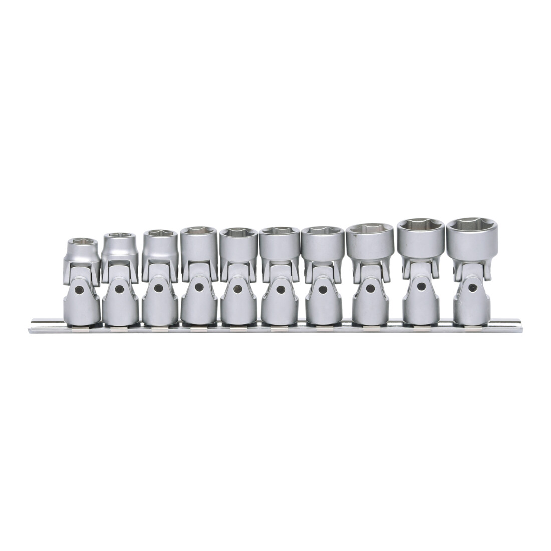 KS Tools 3/8" Jeu de douilles 6 pans articulées, longues, 10 pcs. 10-19 mm