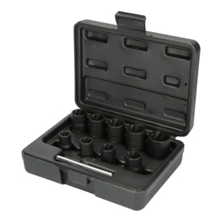 KS Tools 3/8" Jeu de douilles spirales à chocs, 10 pcs.