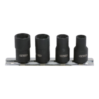 KS Tools 3/8" Jeu de douilles spirales à chocs, 4 pcs., 8-13mm