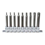 KS Tools 3/8" Jeu de douilles tournevis TX percé CHROMEplus, longues, 9 pcs. TB20-TB60
