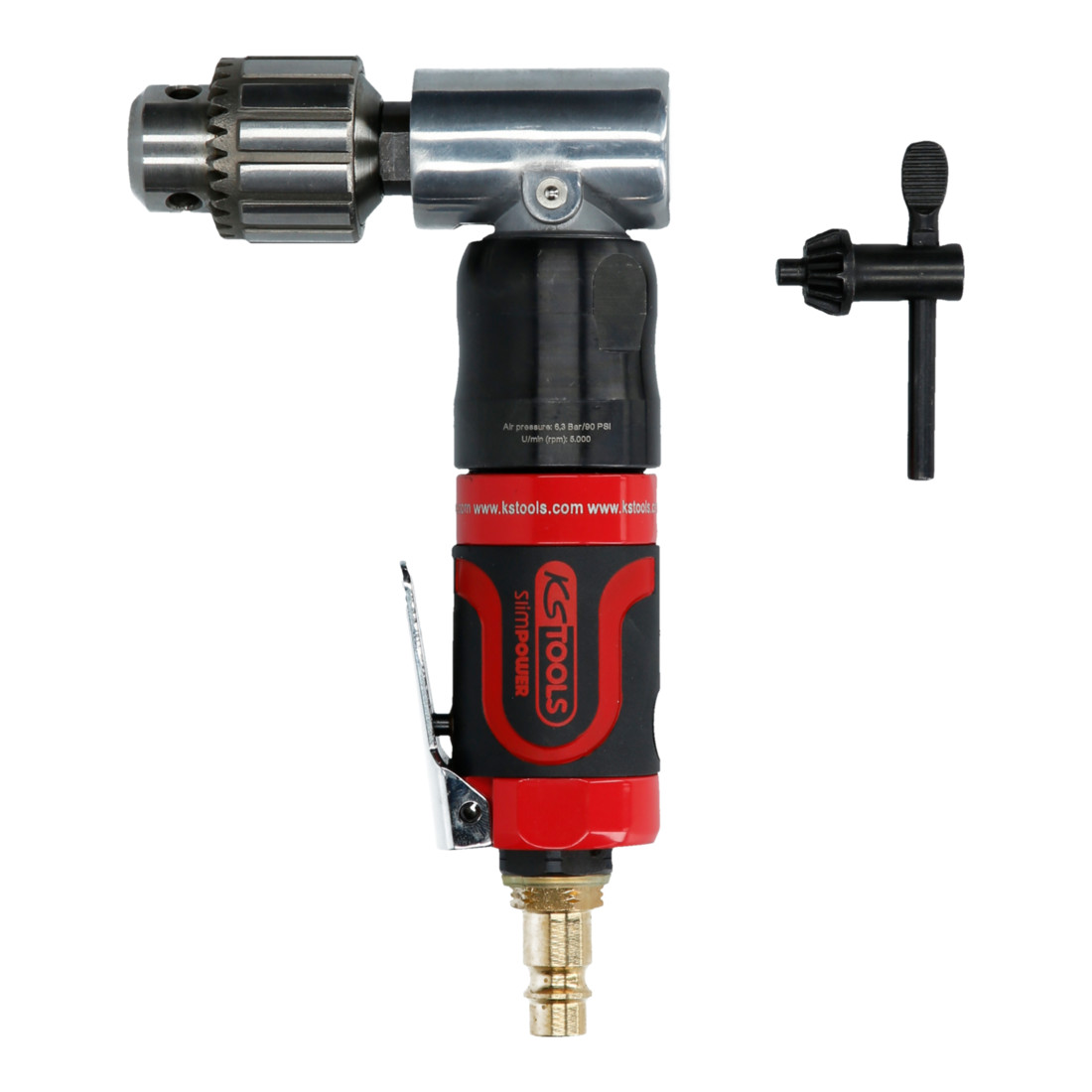 KS Tools 3/8" Mini-perceuse coudée pneumatique SlimPOWER