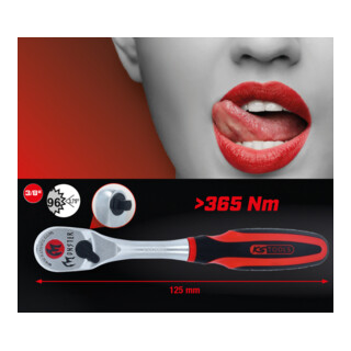 KS Tools 3/8" Monster Umschaltknarre, 96 Zahn
