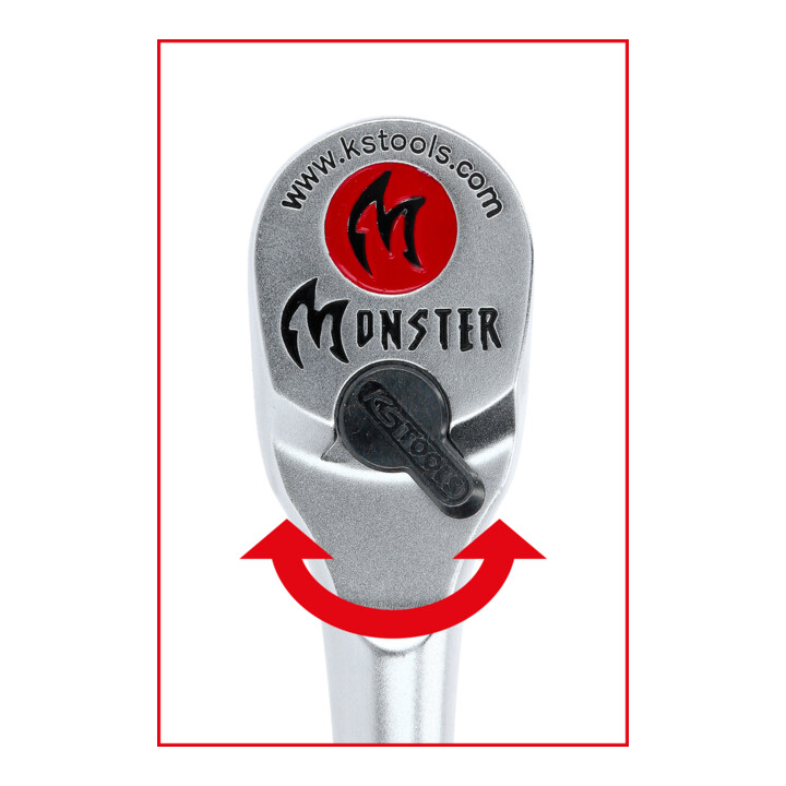 KS Tools 3/8" Monster Umschaltknarre, 96 Zahn