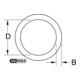 KS Tools 3/8" O-ring, voor inbus 6-12mm