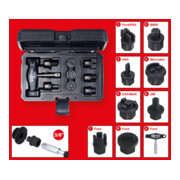 KS Tools 3/8" Öldienst-Spezialprofil-Satz für Kunststoff-Ölablassschrauben, 9-tlg