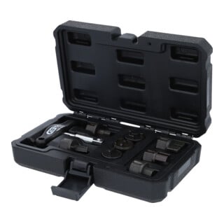 KS Tools 3/8" Öldienst-Spezialprofil-Satz für Kunststoff-Ölablassschrauben, 9-tlg