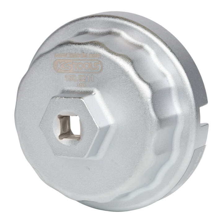 KS Tools 3/8" Ölfilterschlüssel Ø 64,5 mm / 14 Flächen