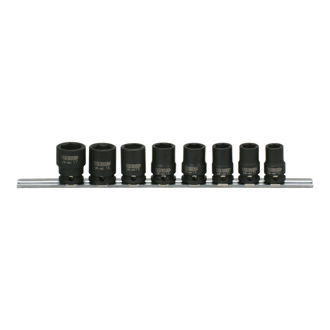 KS Tools 3/8" Sechskant-Kraft-Stecknuss-Satz, kurz, 8-teilig