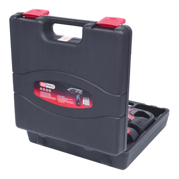 KS Tools 3/8" snoerloze slagmoersleutel, 117Nm, 1.870 omw/min, met 1 accu en 1 lader