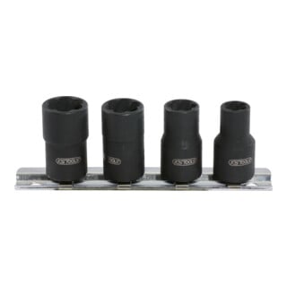 KS Tools 3/8" Spiral-Profil-Stecknuss-Satz, 4-teilig, 8-13mm