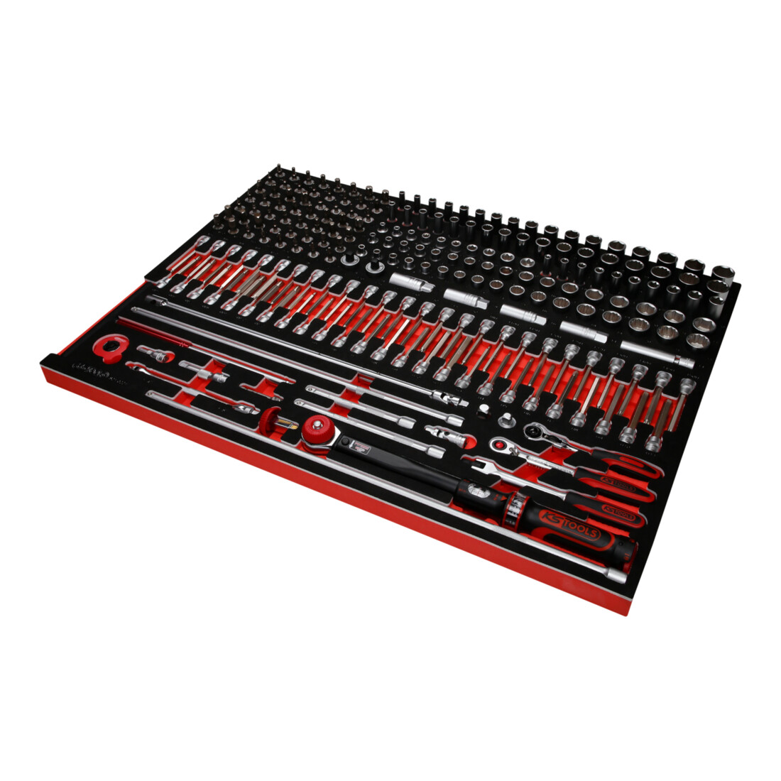 KS Tools 3/8" Steckschlüssel-Satz in Schaumstoffeinlage, 221-tlg