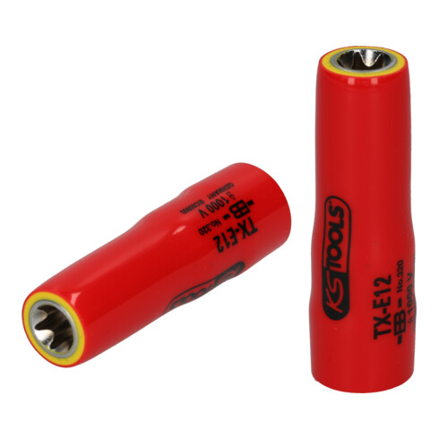 KS Tools 3/8" TX E socket avec isolation protectrice, E5, long