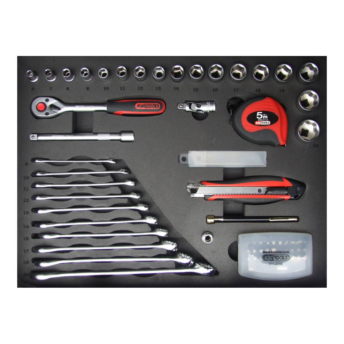 KS Tools 3/8" Universal-Werkzeug-Satz, 165-teilig