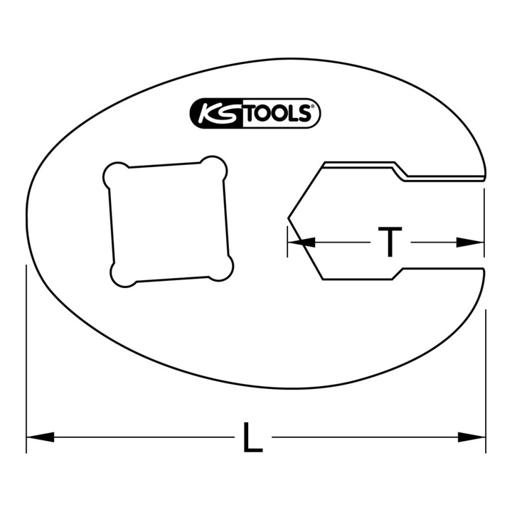 KS Tools 3/8" zeskant dopsleutel, 13mm