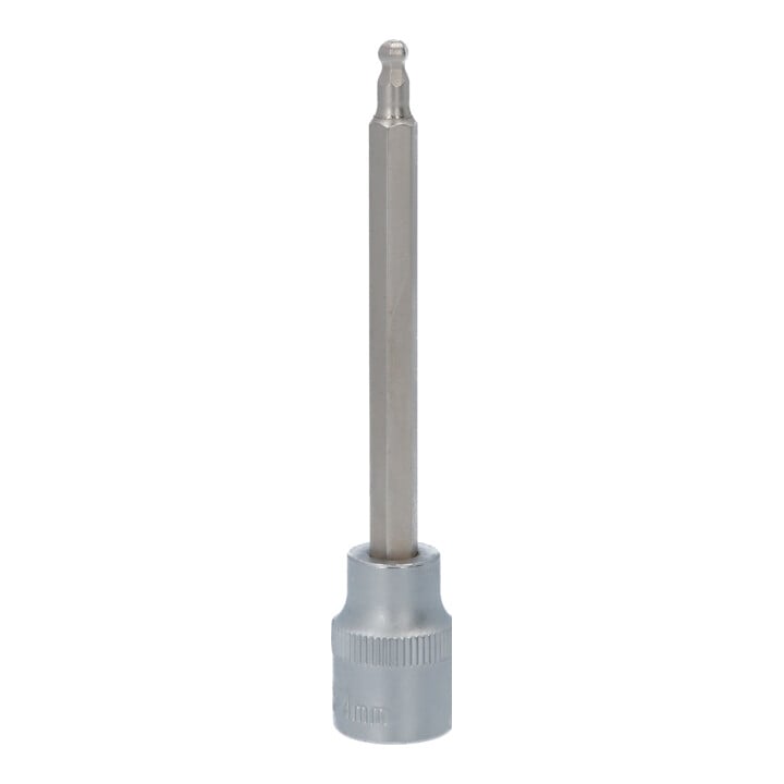 KS Tools 3/8 Zoll Bit-Stecknuss Innensechskant mit Kugelkopf, lang, 4 mm