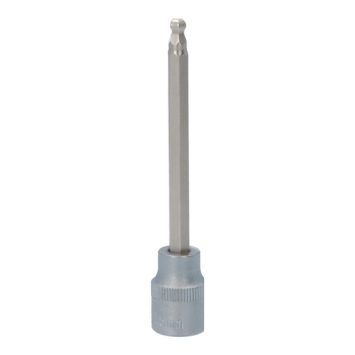 KS Tools 3/8 Zoll Bit-Stecknuss Innensechskant mit Kugelkopf, lang, 5 mm