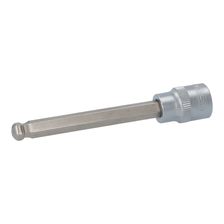 KS Tools 3/8 Zoll Bit-Stecknuss Innensechskant mit Kugelkopf, lang, 8 mm