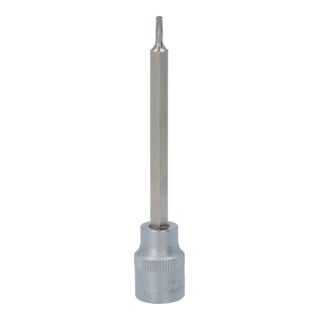 KS Tools 3/8 Zoll Bit-Stecknuss TX mit Stirnlochbohrung, lang