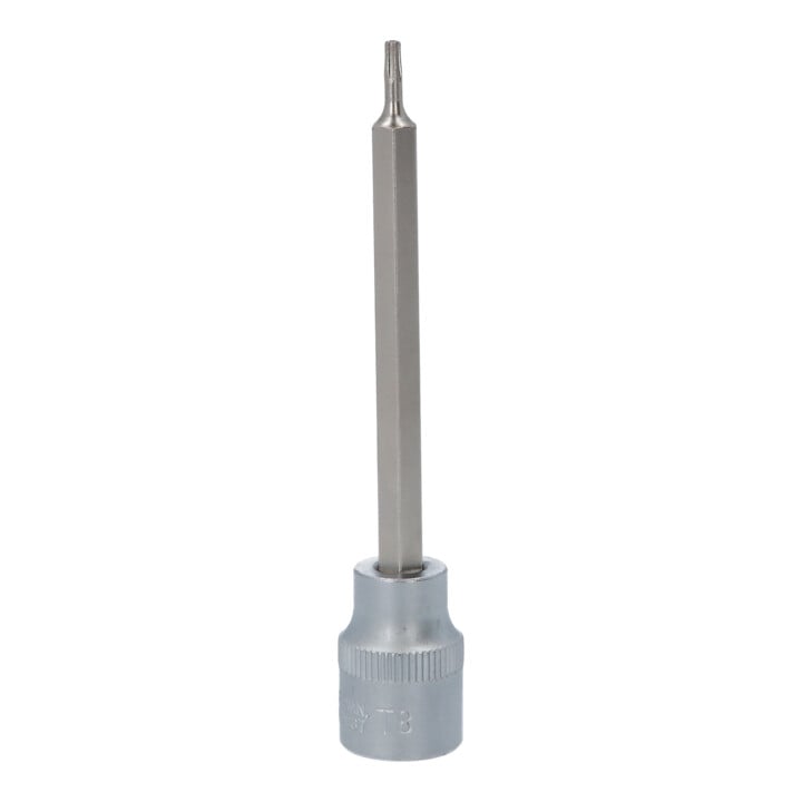 KS Tools 3/8 Zoll Bit-Stecknuss TX mit Stirnlochbohrung, lang, TB8