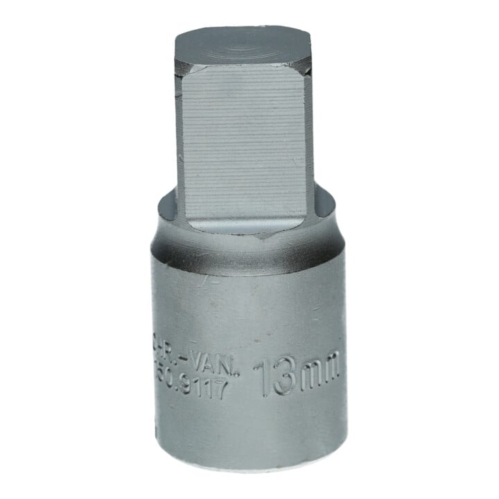 KS Tools 3/8 Zoll Öldienst-Bit-Stecknuss für Innenvierkant-Schrauben, 13 mm