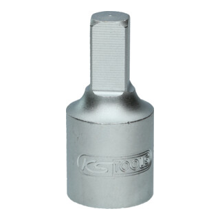 KS Tools 3/8 Zoll Öldienst-Bit-Stecknuss für Innenvierkant-Schrauben, 8 mm