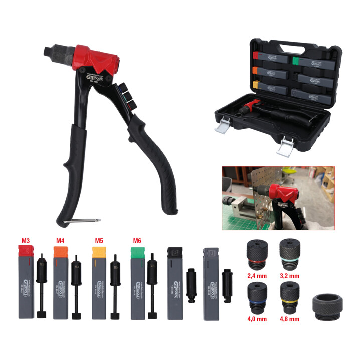 KS Tools 3-in-1 handblindklinktang, 12-dlg