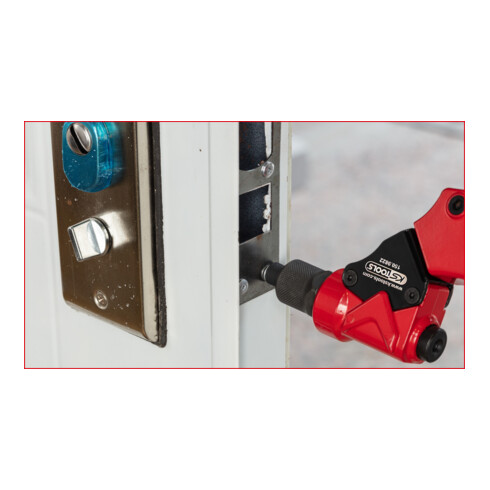 KS Tools 3 in 1 Handnietzangen-Satz, drehbar, 12-tlg