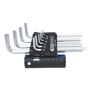 KS Tools 3 in 1 inbussleutelset, 10 stuks lang, inch