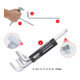 KS Tools 3 in 1 inbussleutelset, 8 st. lang, kogelkop