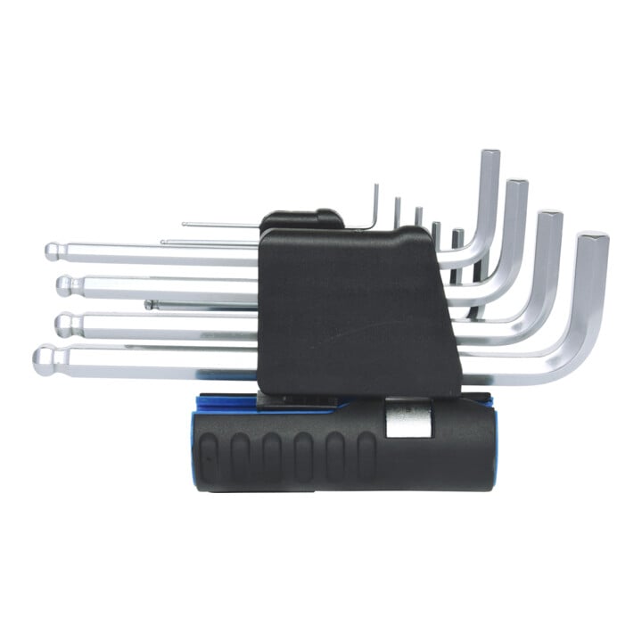 KS Tools 3 in 1 inwendige zeskant dopsleutelset, 10-delig lang, kogelkop