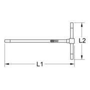 KS Tools 3-weg T-greep inbussleutel, 12,0 mm-3