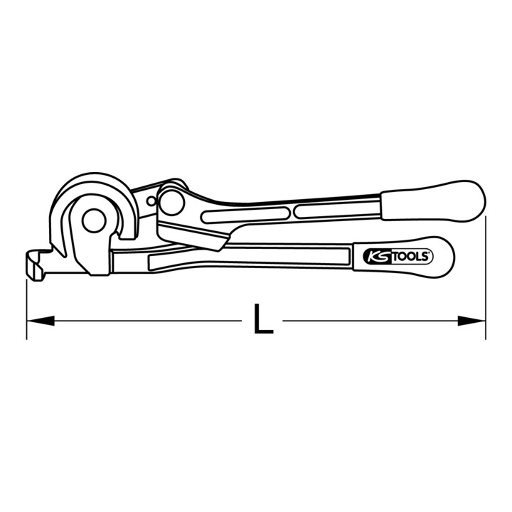 KS Tools 3in1 Mini-Bieger, Ø 1/4"-5/16"-3/8"