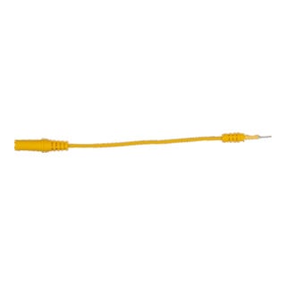 KS Tools 4,0 mm Eingangsbuchse auf 0,8 mm Prüfadapterstecker flach (gelb)
