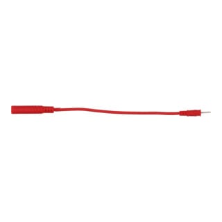 KS Tools 4,0 mm Eingangsbuchse auf 2,0 mm Prüfadapterstecker flach (rot)