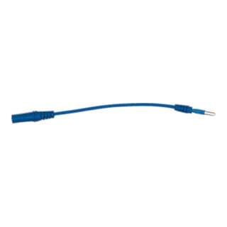 KS Tools 4,0 mm Eingangsbuchse auf 2,5 mm Prüfadapterstecker flach (blau)